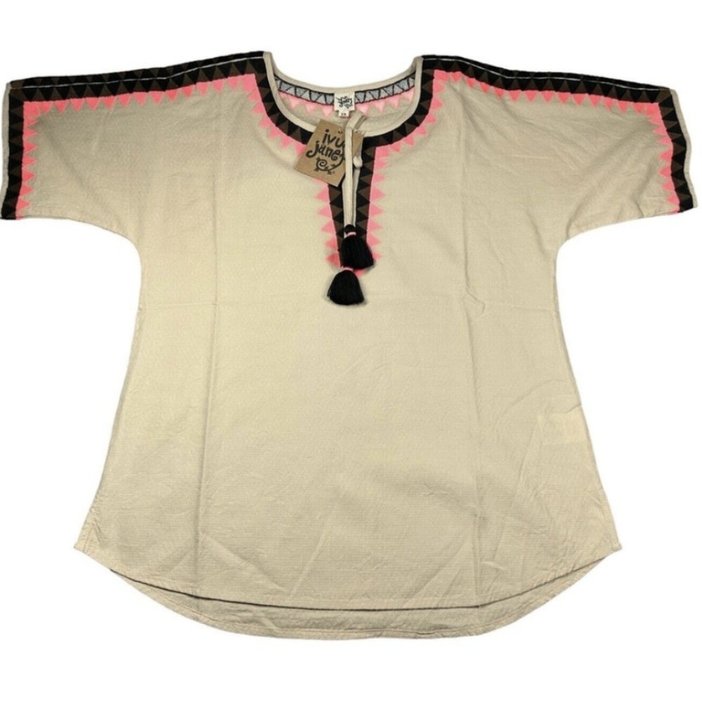 NWT IVY JANE ** TASSEL AZTEC TOP